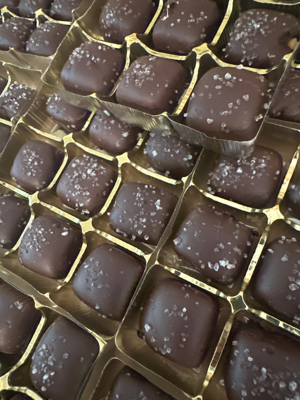 Dark Chocolate Sea Salt Caramels 9 pack