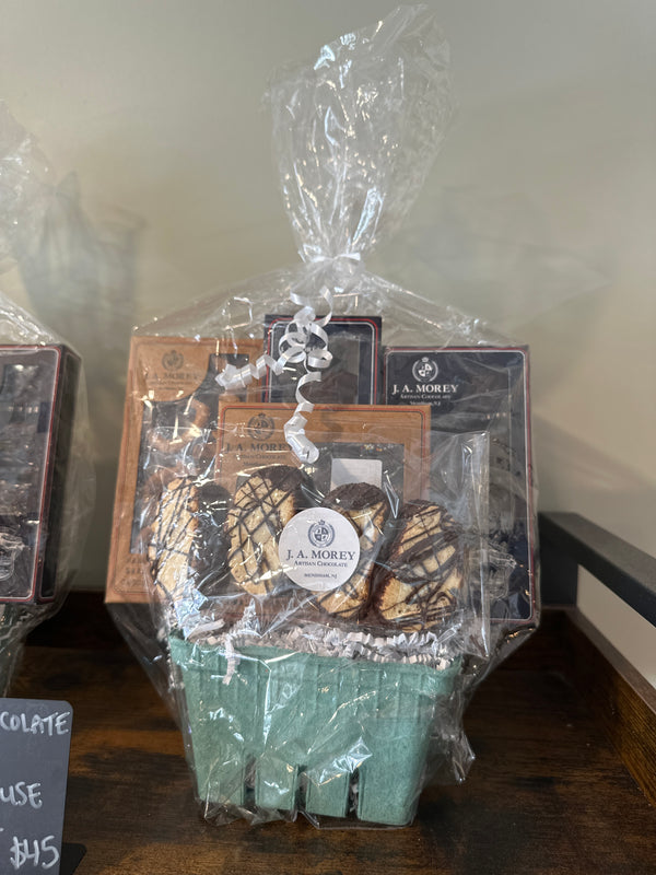 DARK CHOCOLATE DELUXE FARMHOUSE CHOCOLATE GIFT BASKET