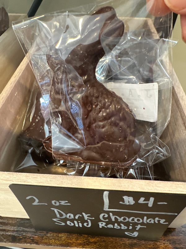 2 oz. Dark Chocolate Solid Rabbit