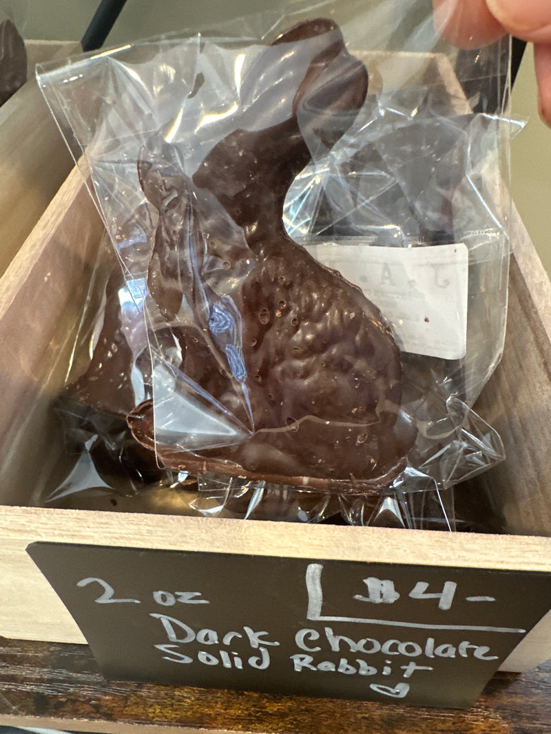 2 oz. Dark Chocolate Solid Rabbit
