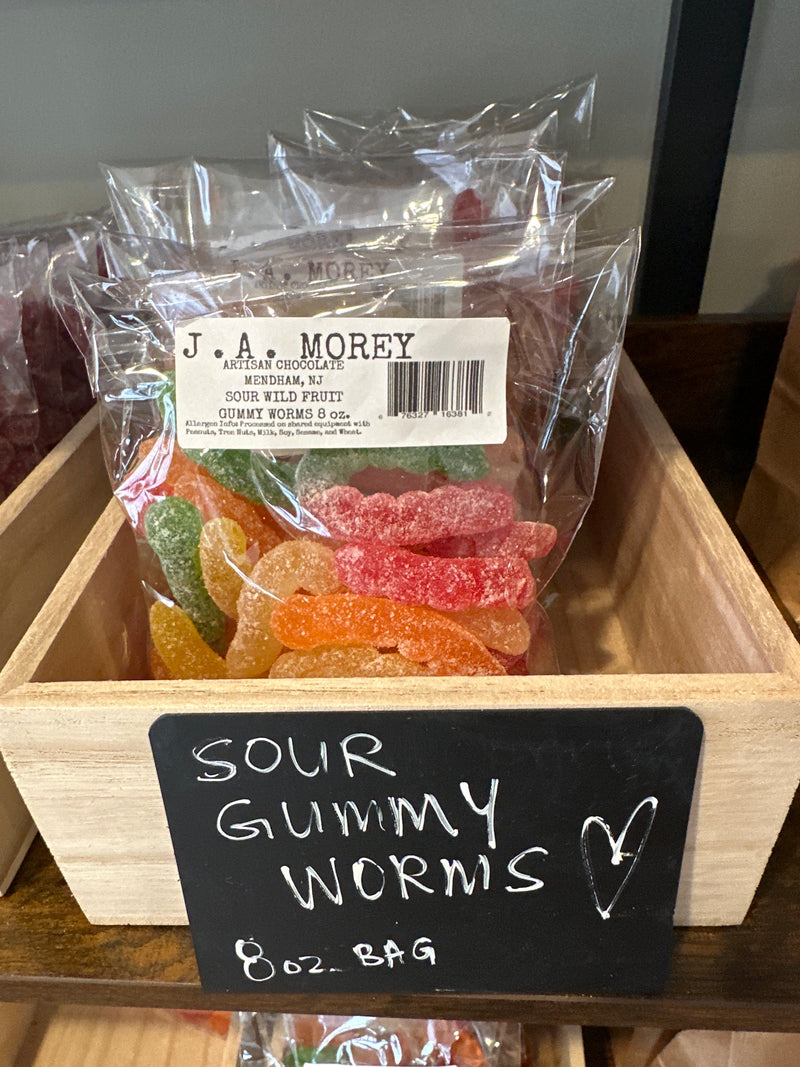 Sour Wild Fruit Gummy Worms 8 oz.