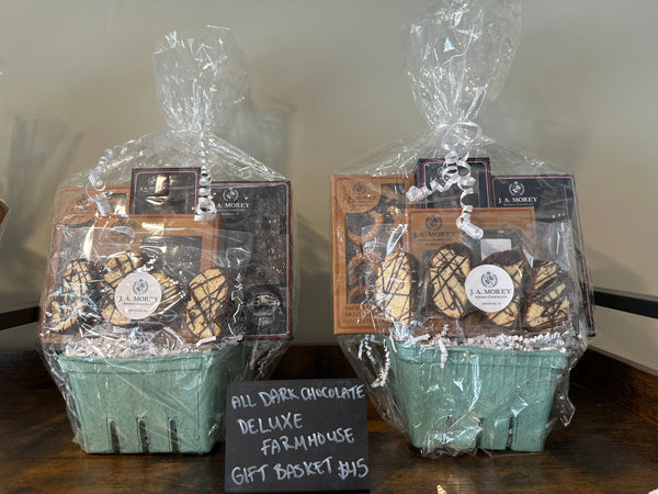 DARK CHOCOLATE DELUXE FARMHOUSE CHOCOLATE GIFT BASKET