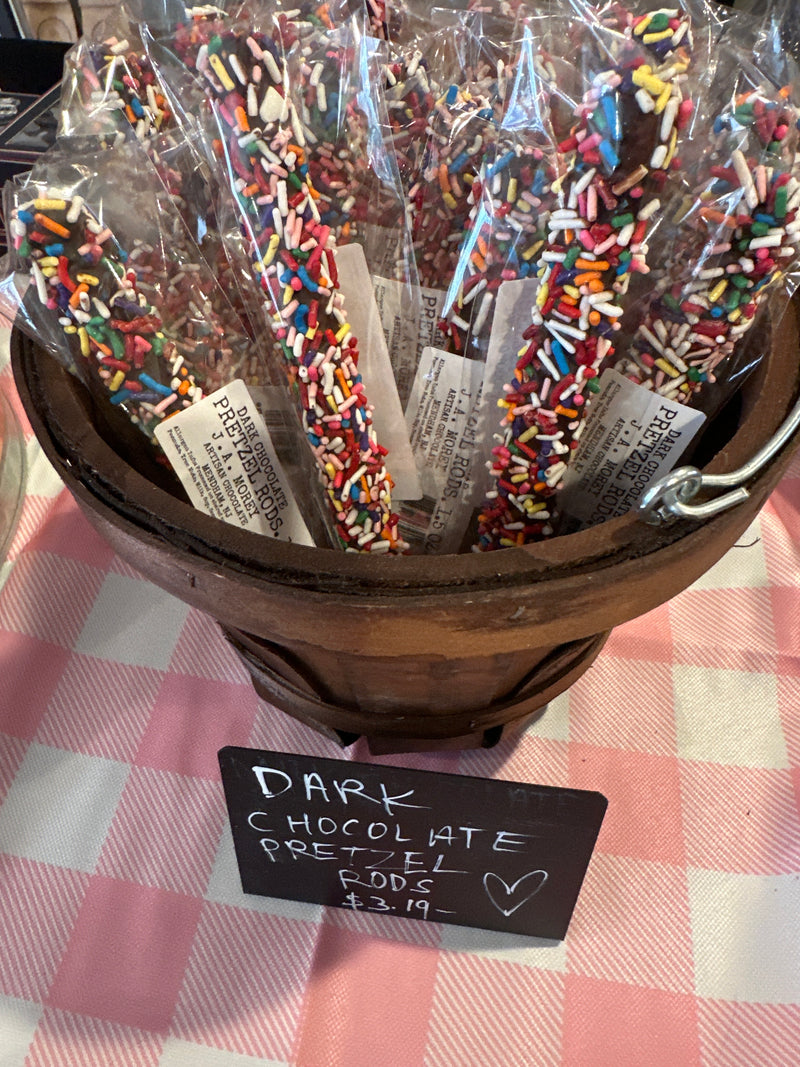 Dark Chocolate Pretzel Rods