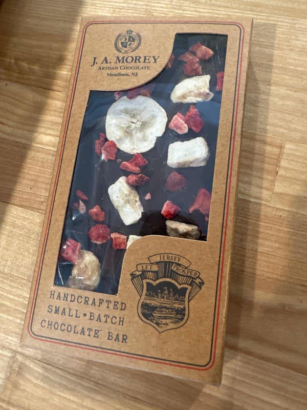 Dark Chocolate Strawberries 🍓 & Banana 🍌 Bar 4 oz.
