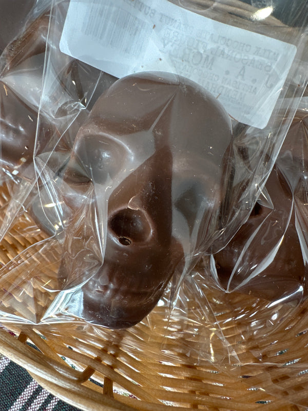 Milk Chocolate Peanut Butter Skull Seasonal Figure