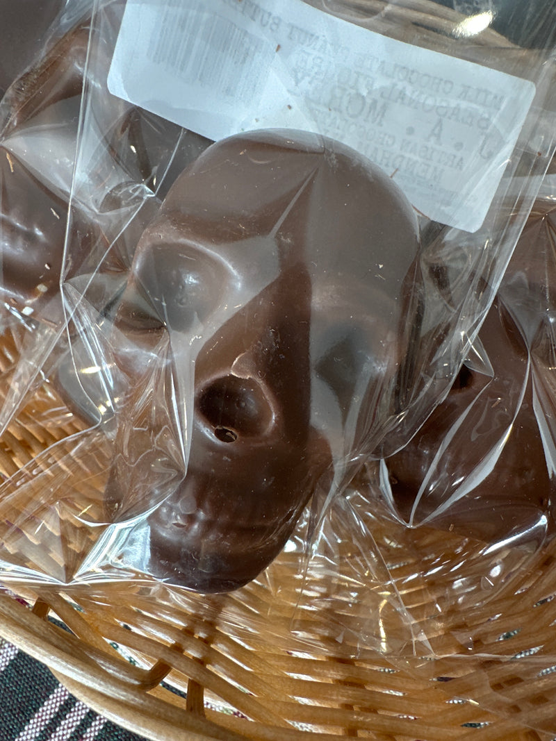 Milk Chocolate Peanut Butter Skull Seasonal Figure