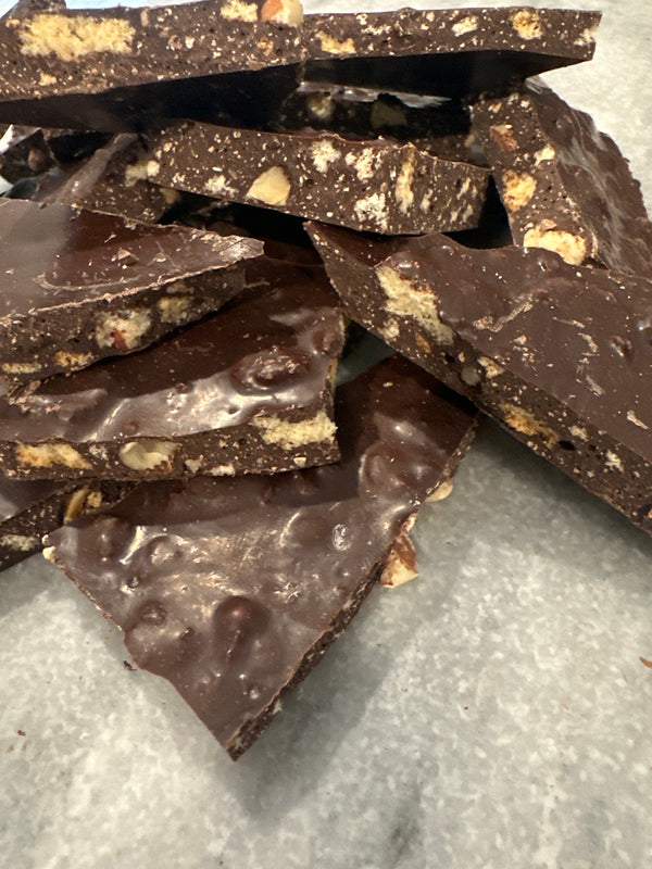 Dark Chocolate Almond Biscotti Bark 8 oz.