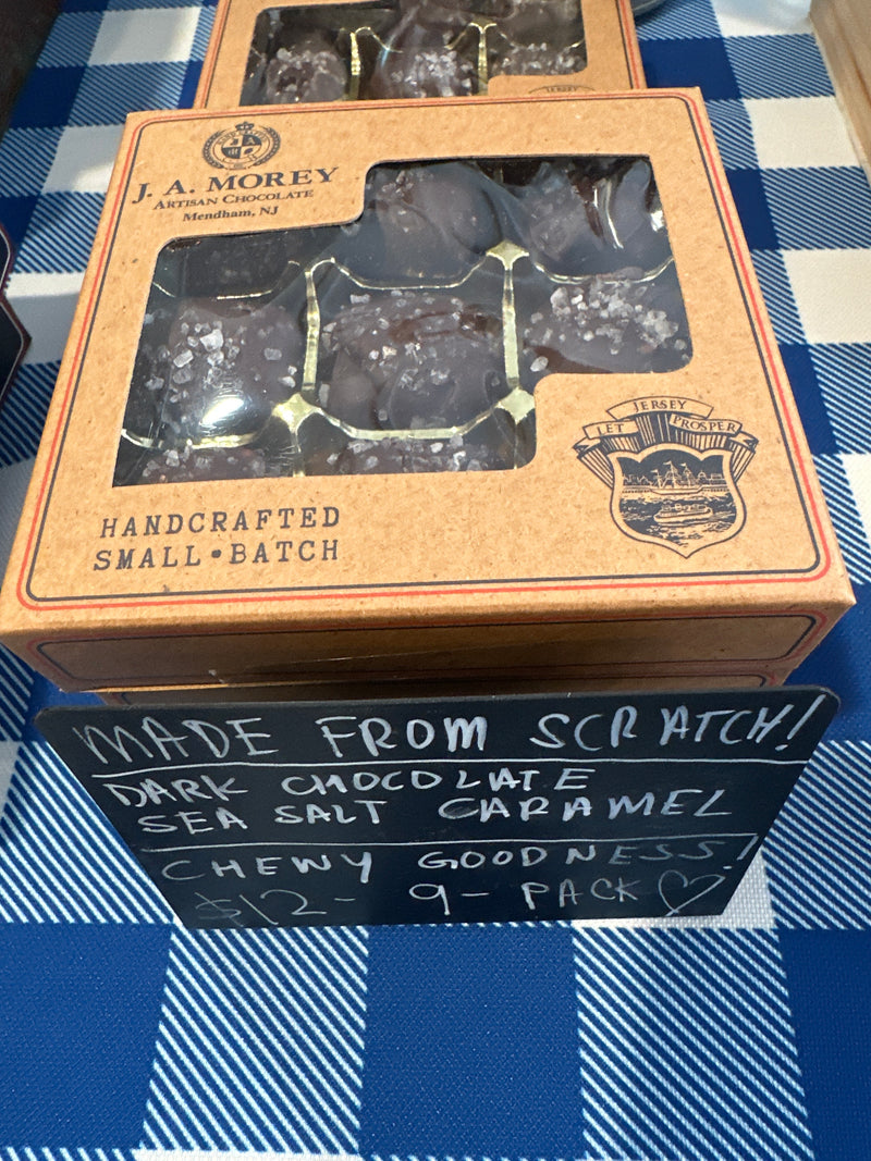 Dark Chocolate Sea Salt Caramels 9 pack