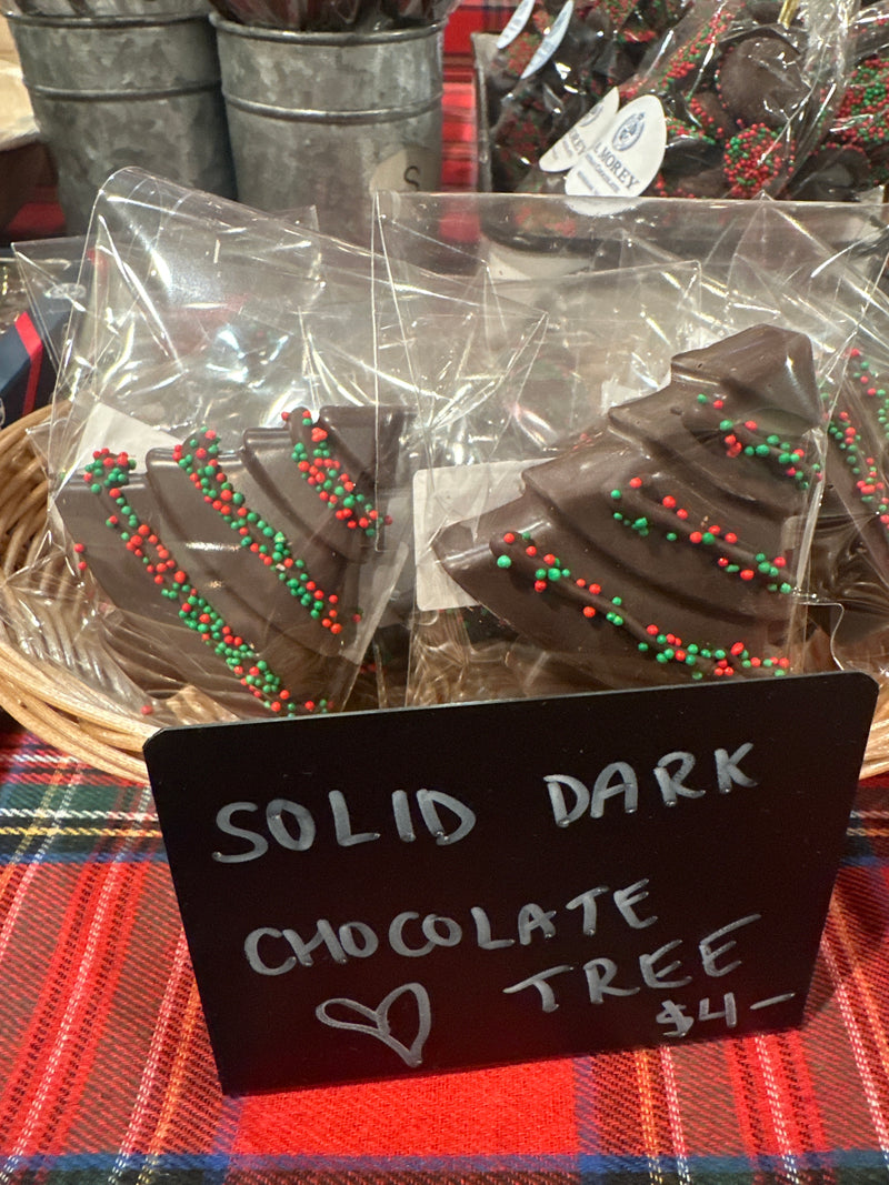 Solid Dark Chocolate Tree