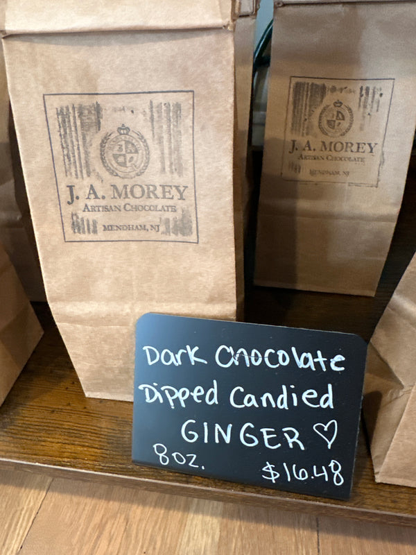 Dark Chocolate Dipped Candied Ginger 🫚